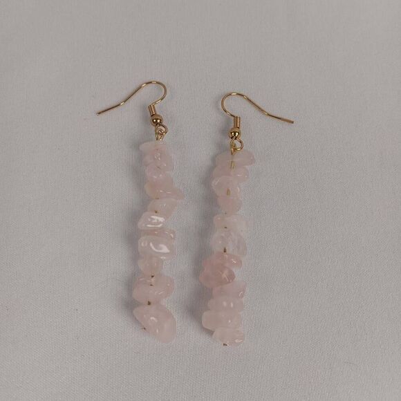 Hand Crafted Jewelry - Rose quartz earrings boho bohemian western westerncore bohochic bohemianchic